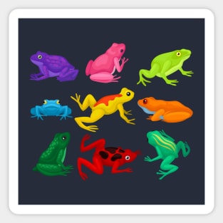 frog watercolor collection Sticker